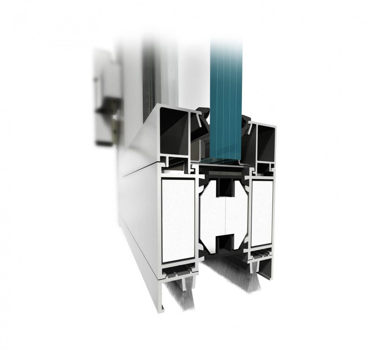 MB78 EI Porte avec brosse